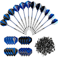 Miniatyrbild 1 av 5: 12-pack Mjuka Spetsar Dartset Aluminiumkropp Plastspets Professionellt Dartset Bartillbehör för Vuxna Elektroniska Darttavlor