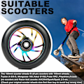 Miniatyrbilde 3 av 5: 100mm Scooterhjul - Pro Scooterhjul 100mm Par - 100mm Metall Scooterhjul Erstatning - Pro Scooterhjul 100mm