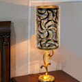 Miniatyrbillede 3 af 5: Sort lampeskærm, gulvlampe og skærmholder kan ikke acceptere selvmonterende gulvlamper og væglamper (20*12*12 cm)
