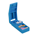 Miniatyrbilde 3 av 5: Liten pillekutter, pilledeler pillekutter for små eller store piller, kutter vitaminer tabletter, bærbar pen pilleknuser for veske