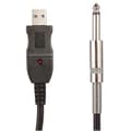 Miniatyrbillede 2 af 4: Guitar til PC USB Optagekabel Adapter Konverter Tilslutningsinterface 6,5mm