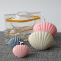 Miniatyrbillede 3 af 6: Lysformer Lys Stearinlys DIY Støbeforme i Silikoneform y yke5504 lite skall YKE5504 litet skal