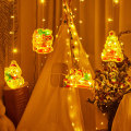 Miniatyrbillede 3 af 3: Julepynt LED-lysstreng Soveværelse Baggrundslys Julegardinlysstreng Julefestlig Atmosfærelys