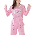 Miniatyrbild 1 av 2: Flickors Pyjamas Höst Pyjamas Flickor Flickor Pyjamas Set Höst Pyjamas Kvinnor Hushållssömnkläder SuitPinkXXL Pink XXL