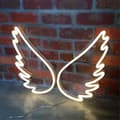LED-neonskilt englevinger USB-drevne nattlys dekorativt