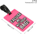Miniatyrbild 2 av 5: Bagagetagg 2-pack Rosa Pink