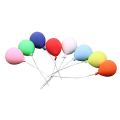 Miniatyrbillede 1 af 3: 8 stk. Miniature Ballonpynt Simuleringsballonmodel Fe-have Dekoration Farverig 7x2x2cm Colorful 7x2x2cm