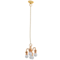Miniatyrbilde 5 av 5: 2 stk Mini Taklamper Mini Hus Taklampe Rekvisitt Miniatyr Taklampe Simulering Lampe 2X2,3X14C 2X2.3X14CM