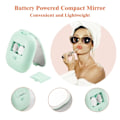 Miniatyrbild 4 av 5: Magnifying Mirror, Travel Makeup Mirror with Light, Portable 1X/5X Magnifying Compact Mirror LED Pocket Mirror Handheld Compact Mirror Green