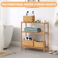 Miniatyrbild 4 av 5: Basket Storage Basket, Set of 4 Rectangular Basket Storage Baskets, Practical Storage and Organization Organizer for Kitchen, Bathroom