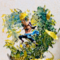 Miniatyrbillede 3 af 4: Actionfigur Q-Version Statue 18cm PVC Samleobjekt Borddekoration i æske
