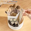 Miniatyrbillede 5 af 5: Makeup Opbevaringsboks, 360° Roterende Makeup Organizer, 3-rums