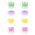Pikkukuva 2 / 4: 8 kpl Mini Leikkielintarvikkeita Miniatyyri Tee Kupit Juomat Maitotee Juomat Valokuva Rekvisiitta Assorted Color 1x1cm