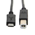 Miniatyrbillede 5 af 5: USB-C USB 3.1 Type C Hanstik til USB 2.0 B Type Hanstik Datakabel til Mobiltelefon & Macbook &