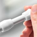 Miniatyrbilde 3 av 5: （hvit）Sylindrisk klesstativ, kompakt plassbesparende mester, bærbar for innendørs, bobil, hjem, husholdning