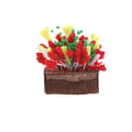 Miniatyrbild 1 av 5: Trädgårdsdekoration Simuleringskruka Blommor Lera Blommor För Minihus Dekoration 2,8X2cm 2.8X2cm