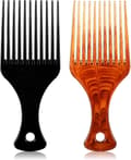 2-pack afrokam antistatisk borste afrohårkam