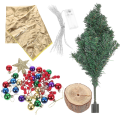 Miniatyrbild 2 av 3: Bordsskiva Julgran Med Led-lampor Jul utomhus inomhus Dekoration OrnamentGrön45X14CM Green 45X14CM
