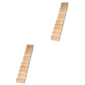 Miniatyrbilde 3 av 3: 5 stk 1/12 Minihus Trapper Miniatyr Tre Trapper Uten Rekkverk DIY Tilbehør 2 stk 5,6X31cm 2 pcs 5.6X31cm
