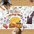 Miniatyrbild 5 av 5: Halloween Aktiviteter för Barn Färgduk, Halloweenpyssel för Barn, Barn Halloween Dekorationer Färgposter