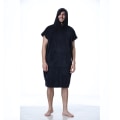 Miniatyrbillede 1 af 3: 1 stk (sort, ca. 88*110cm) Badekåbe Poncho Strand Hættehåndklæde Svømning Surfing Mænd Kvinder