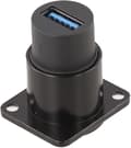 Miniatyrbillede 4 af 6: Designet USB 3.0 til sæt pakke med effektivt han-kobling, problemfri forbindelse til forskellige enheder, to (sort) sort Black