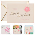 Miniatyrbild 3 av 5: 10 st Valentin-kort Välsignelse Gåvokort (Blommigt Kuvert) Vit 9.2X6.7CM White 9.2X6.7CM