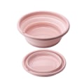 Miniatyrbilde 2 av 4: Sammenleggbar Bærbar Vaskeservant Folding Bucket Camping Fiske Bilvask Vasker Vann Folding Vaskeservant Vaskeservant Størrelse S (rosa)RosaXS Pink XS