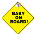Baby ombord-skylt för bil - Ideal Stickers - 1-pack, 5\" x 5\" -