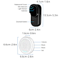 Miniatyrbillede 3 af 5: Trådløs Videodørklokke med Intercom, Lydændringsovervågning, Smart Graffiti Wifi, Lavt Strømforbrug V