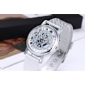 Miniatyrbillede 5 af 5: Hul Gear Gennemsigtig Ikke-Meknisk Dial Analog Kvarts Ur Rustfrit Stål Mesh Bånd Mænd Kvinder Klassisk Casual Armbåndsur