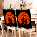 Miniatyrbild 4 av 5: Stolsöverdrag, Halloween Spökhus Stolsöverdrag, Stolsöverdrag för Matrum 8-pack, Sittdynor för Matstolar