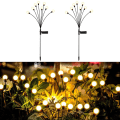 Pikkukuva 1 / 4: 8LED Aurinkoenergiapuutarhavalot, Aurinkoheiluttavat Valot, Tuulen Heilauttamat, Aurinkosirkkalamput Ulkokäyttöön Vedenkestävät Maiseman Koristevalot