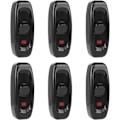 Miniatyrbilde 2 av 4: (Svart) 6 stk Lysbryter, Vippebryter 250V 10A Ledningsført Vippebryter Mellombryter med LED-indikator