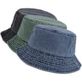 Miniatyrbild 1 av 5: Pack Washed Cotton Hats Foldable Summer Hat Travel Beach Sun Hat Solid Color For Men Women