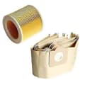Miniatyrbillede 1 af 5: 5x støvsugerpose 1x filter til Karcher Wd3 støvsuger [DB] [Db]