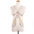 Pikkukuva 4 / 5: bodily Kehonketjut Korut Tarvikkeet - Boho Crystal Tassel Bikini Set Rantojen Rintaliivi Ketju Kehon Korut Naisille Ja Tytöille