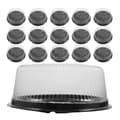 Portable Cake Box Reusable Plastic Cake Boxes Round Waterproof Moisture-proof 23.50X23.50X1.50CM 20Set