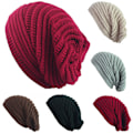 Miniatyrbilde 2 av 5: Hodeplagg Dame Beanie Varm Strikket Lue Søt Lue for Kaldt Vær light grey