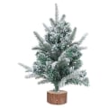 Miniatyrbillede 1 af 4: Hvide Bordflaskebørstetræer Mini Bord Juletræ Juletræ Midtpunkt Miniature Fyrretræ Falsk Juletræ Hvid 45x30cm White 45x30cm