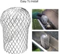 Miniatyrbild 6 av 6: 8-pack Gutter Guards Gutter Protection Aluminum Gutter Covers with Filter Gutter Covering Prevents Leaf Clogging 3.5 Inch