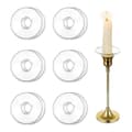 Miniatyrbillede 2 af 5: Glaslysestager til lysestager, 12 stk. lysmanchetter, ringe til koniske lys