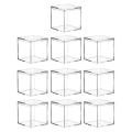 Miniatyrbillede 2 af 3: 10 stk. Kvadratiske Emballagekasser Klar Plastikboks Festgaver Til Slik Transparenttransparent farve 4,5x4,5cm transparent color 4.5x4.5cm