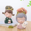 Pikkukuva 3 / 5: Ihana tyttö -kaktusruukku Luova Resin-vaasi Mini -a