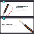 Miniatyrbillede 9 af 10: 1.6/2/2.5/3M Teleskopisk Flagstang Guide Flagstang 01-2.5M 01-2.5M.pa