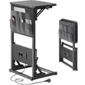 Miniatyrbillede 1 af 6: EcoFurnix C-Multiprise og Foldbar Sort Sidebord Svart