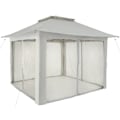 Miniatyrbillede 3 af 11: tectake Havepavillon Carabobo 3,64x3,64x2,94m -  grå Grey