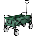 Miniatyrbillede 3 af 6: tectake Foldbar trækvogn, bæreevne 80 kg -  grøn Green