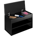 Miniatyrbillede 5 af 7: tectake Skoreol Jasmina 60x30x43,5cm -  sort Black