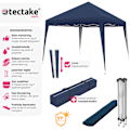 Miniatyrbillede 2 af 11: tectake Foldbar havepavillon Linosa 3x3 m -  blå Blue